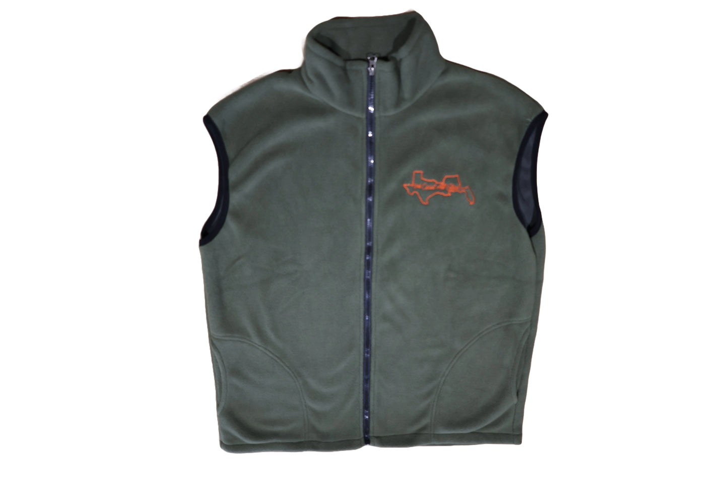 Vest, Green Fleece, Logo Front Only image 0