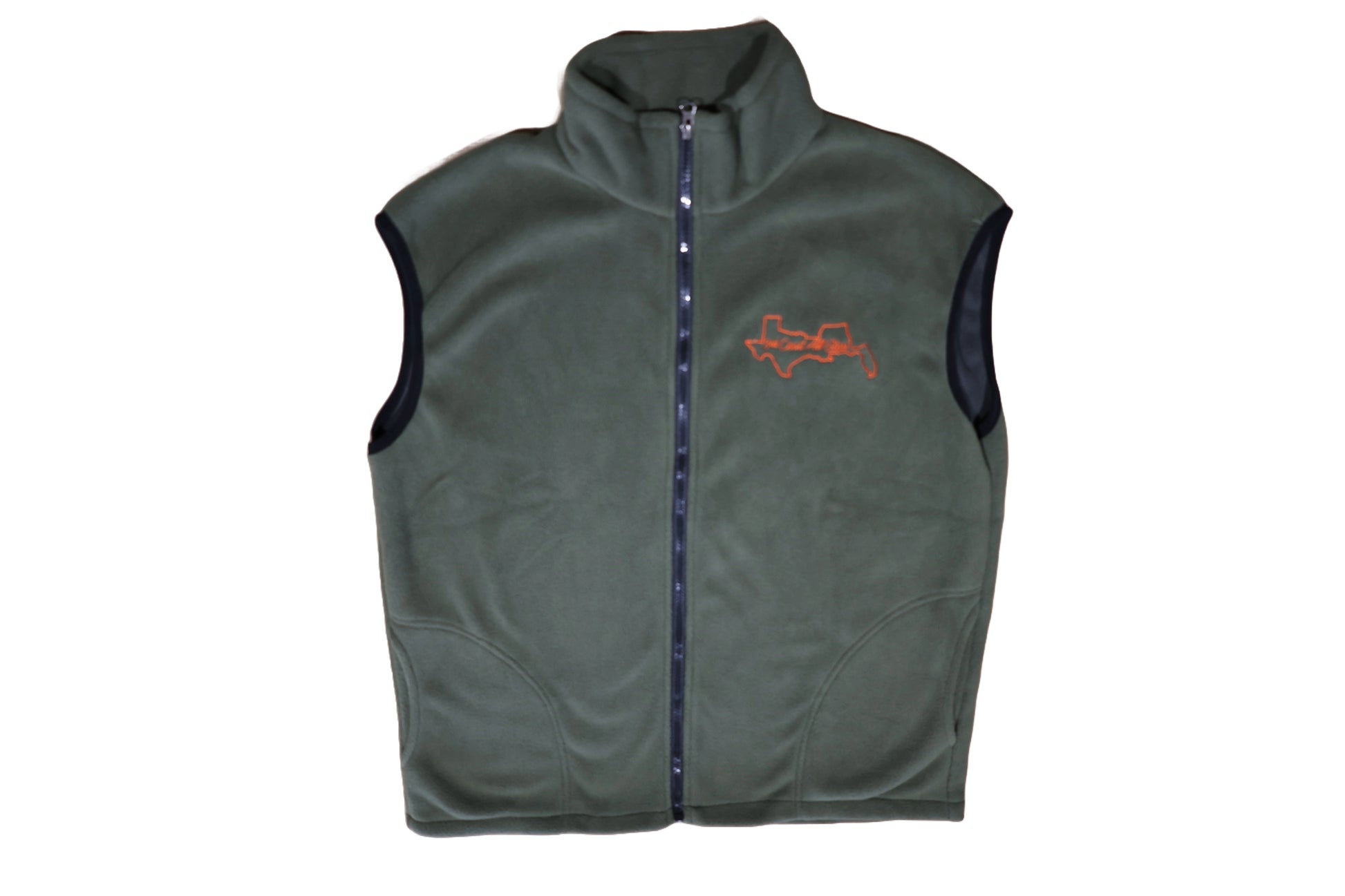 Vest, Green Fleece, Logo Front Only image 0