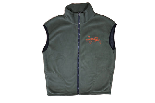Vest, Green Fleece, Logo Front Only image 0
